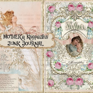 DIARIO DELLA MADRE Bellissimo regalo di cimelio più piccolo per la mamma per riempire questo libro con ricordi amorevoli Kit facile da scaricare stampabile