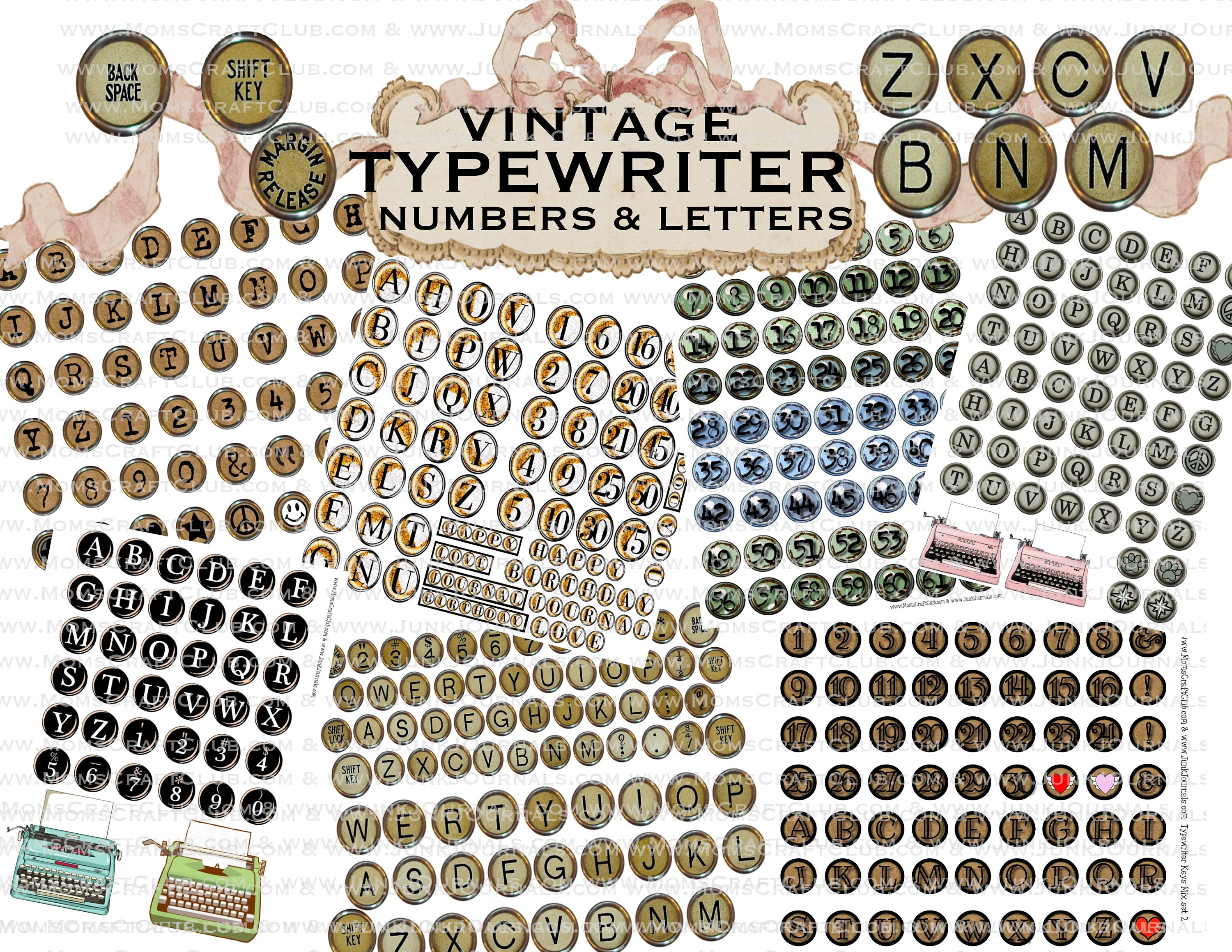 Typewriter Keys Font