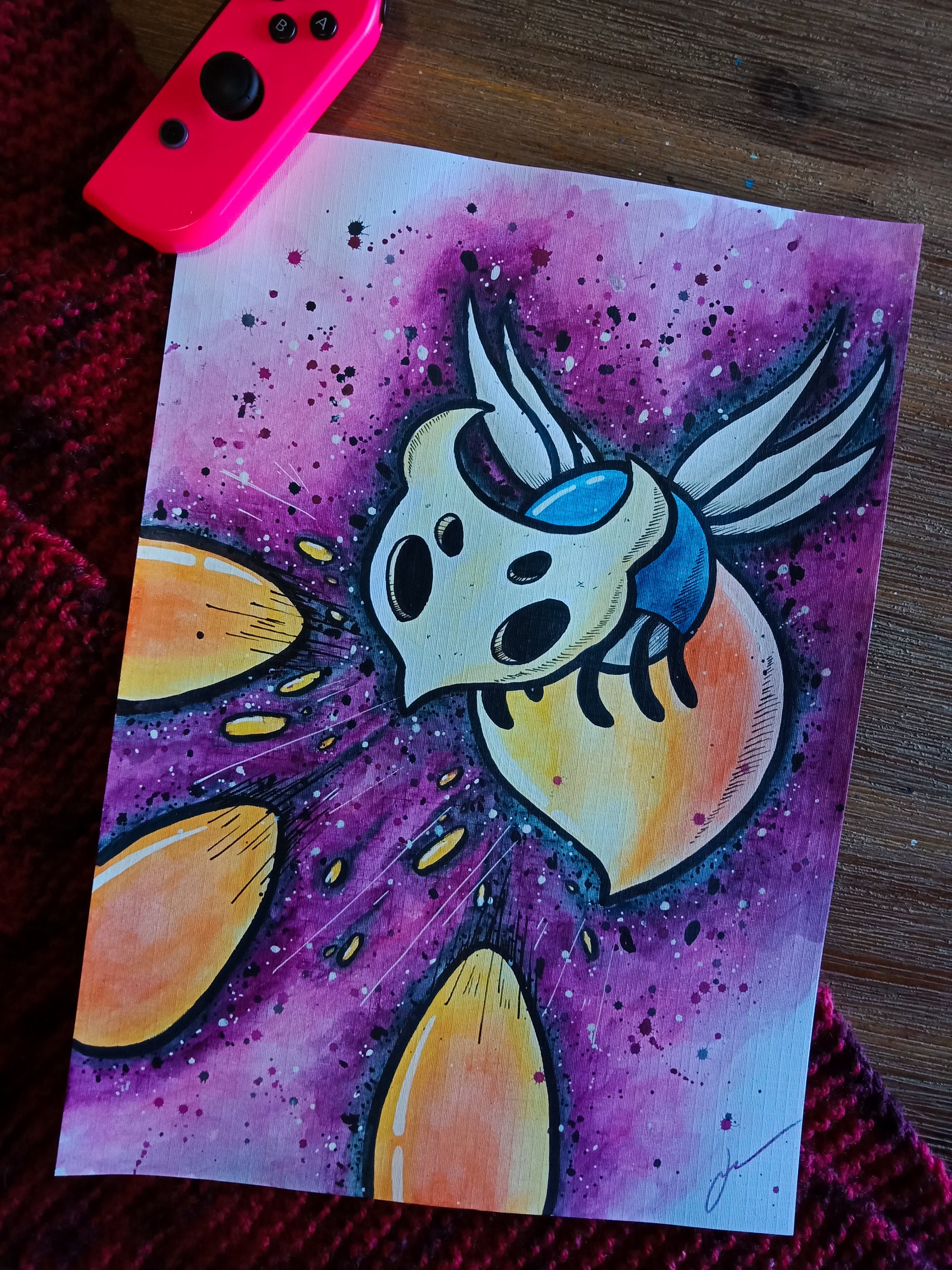 Hollow Knight A5/A4 Street Art Print - "primal Aspid" - Etsy