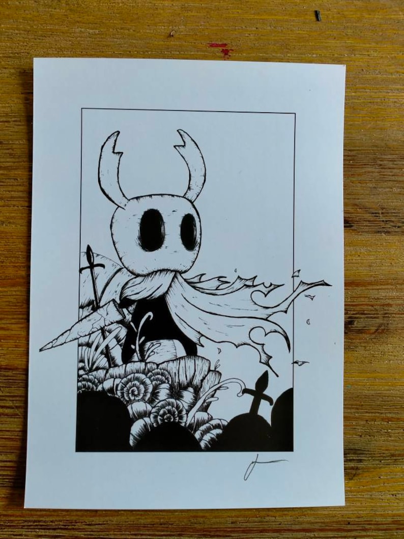 Hollow Knight Character Print the Knight - Etsy