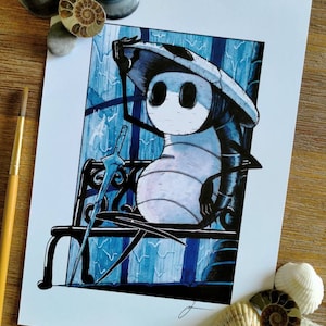 Hollow Knight Character Print - &quot;Quirrel&quot;