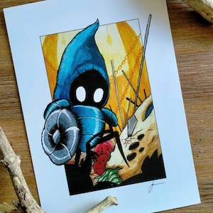 Hollow Knight Character Print - &quot;Tiso&quot;