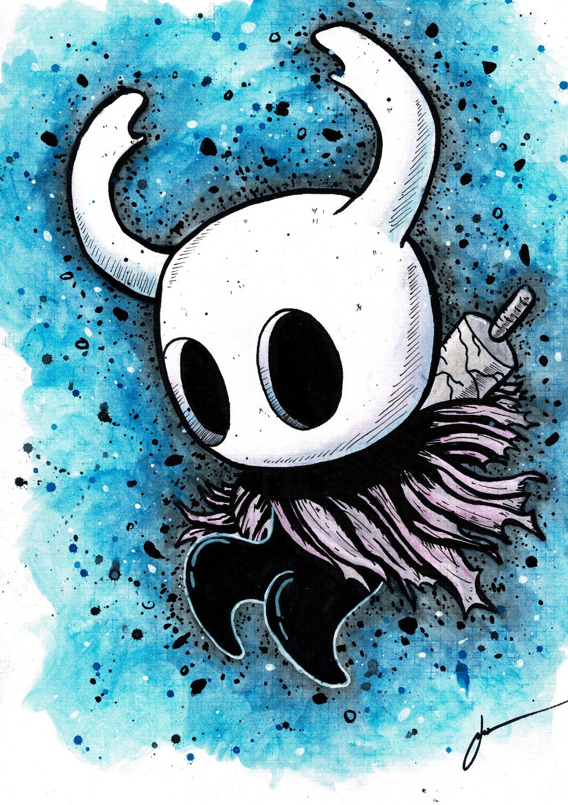 Hollow Knight A5/A4 Street Art Print - "leap" - Etsy