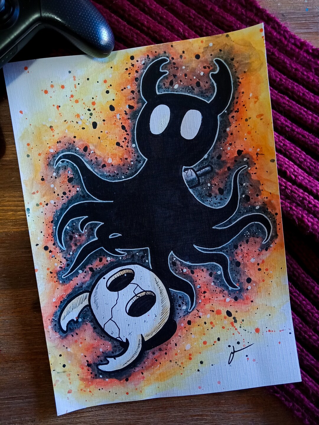 Hollow Knight A5/A4 Street Art Print - "shade" - Etsy