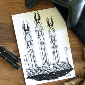 Hollow Knight A5 Print - &quot;The Challenge&quot;