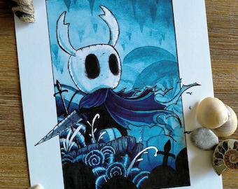 Hollow Knight Character Print - &quot;The Knight&quot;