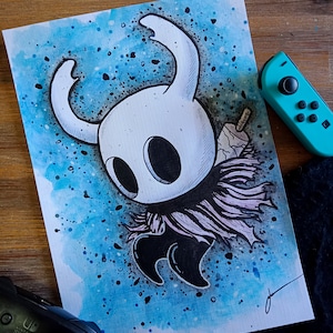 Hollow Knight A5/A4 Street Art Print - &quot;Leap&quot;