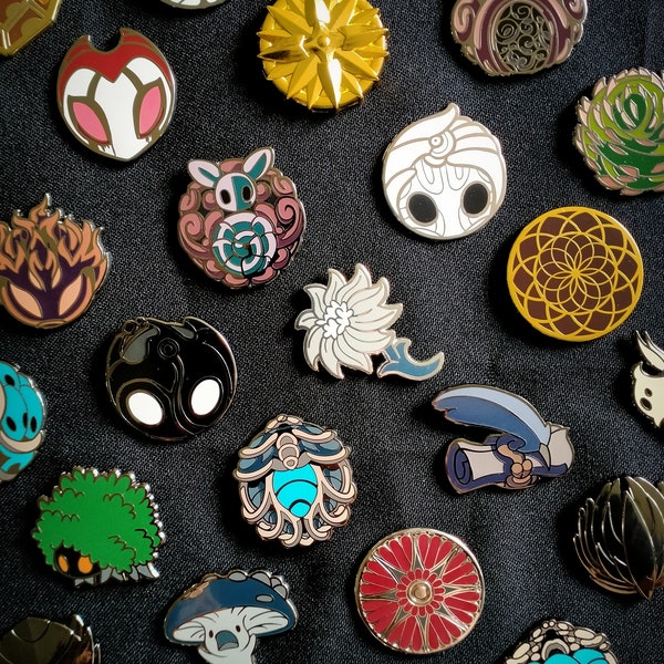 Hollow Knight Enamel Pins x 5 (Your choice!)