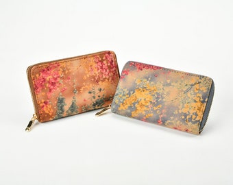 New Premium Printed Faux Leather Ladies Purse with an Adorable Soft Touch Finish