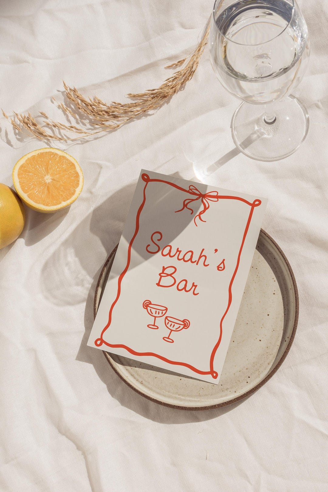 Wavy Bar Sign Wedding Template, Bridal Shower Sign, Wedding Bar Sign ...