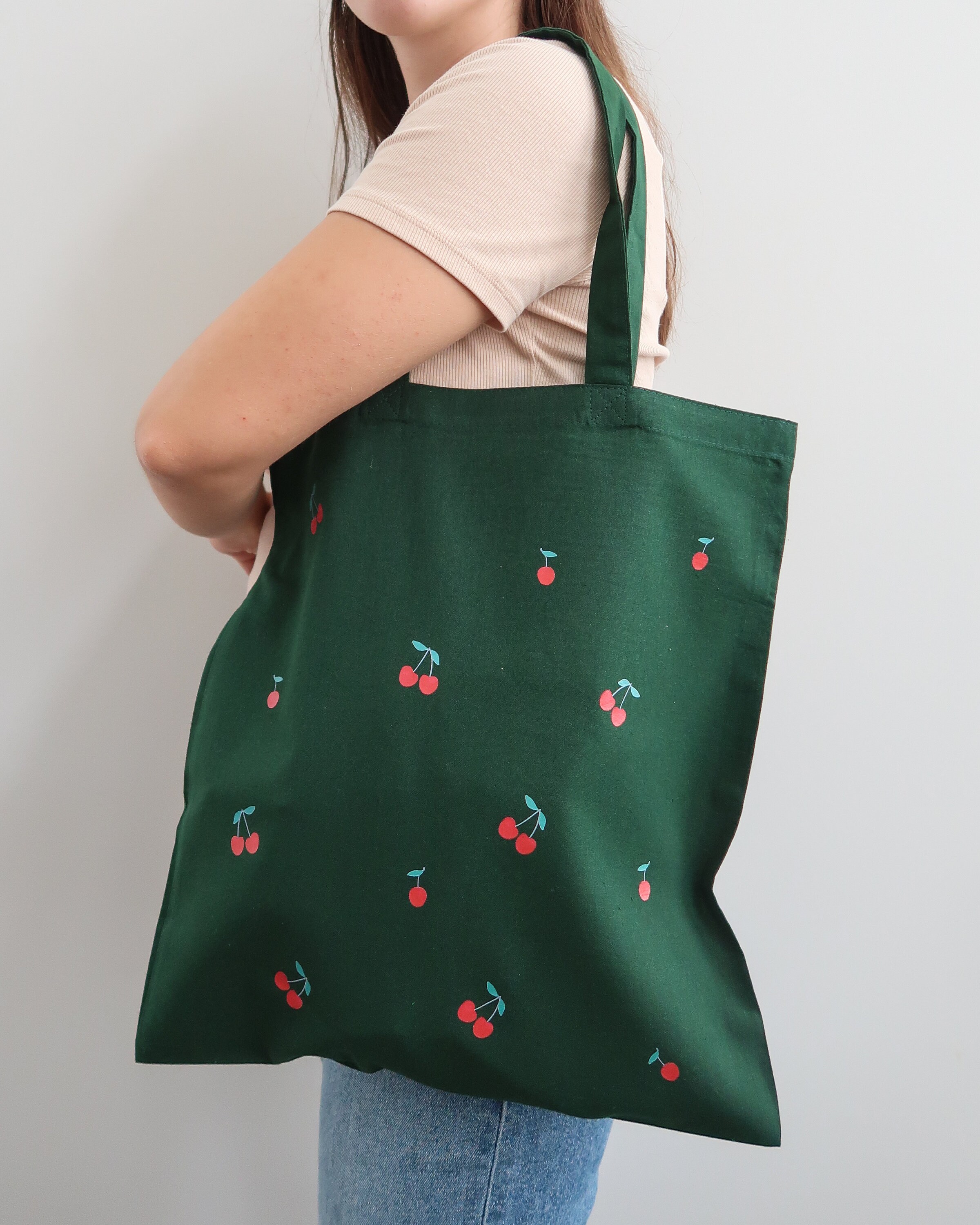 トートバッグ KIRSH Cherry 3D Graphic Enamel Handbag Pink KKRSBBG508MPIA Amazon.com: bisibuy Pink Cherries Print Tote Bag Women
