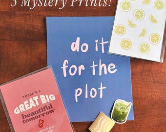 3 Mystery Prints Bundle Special | Surprise Prints from my Shop