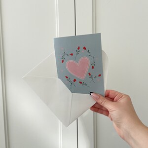 Illustration de roses et de coeurs, carte de Saint-Valentin, dessin d'art vintage gâteau vintage, carte de voeux, jour d'amour, mot d'amour