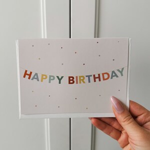 Carte de joyeux anniversaire, bannière d'anniversaire, carte d'anniversaire neutre, joyeux anniversaire, carte d'anniversaire vierge pour quelqu'un de spécial