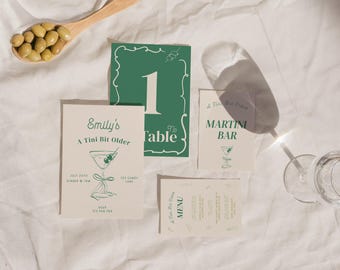 A Tini Bit Older Birthday Invitation, Editable Template, Martini Birthday Invite, Dirty Thirty Party Invitation, Espresso Martini Birthday
