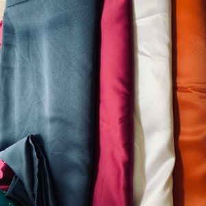 Silky Satin Fabric, 60&quot; Wide, Sells by Yard