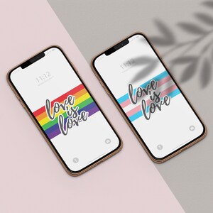 Love is Love Wallpaper / Iphone / Android, LGBTQ, Transgénero