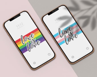 Love is Love Wallpaper / Iphone / Android, LGBTQ, Transgénero