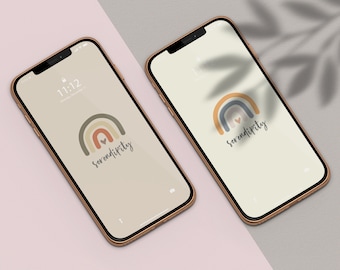 2D Rainbow Wallpaper / Iphone / Android / Neutrales, Serendipity, Corazón