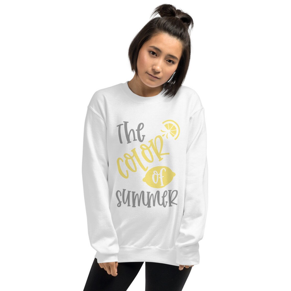 The Color of Summer Sweatshirt Women's Lemon Sweatshirt Etsy
