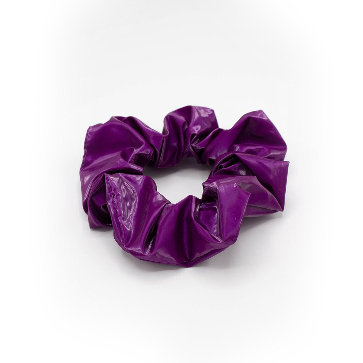 Purple - Handmade Cotton Elastic Rubber Band/Scrunchie 11