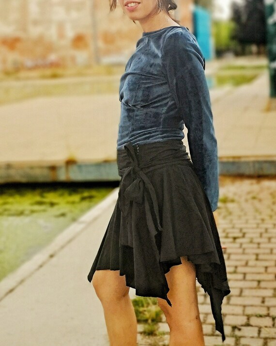 Black skater skirt clearance boho