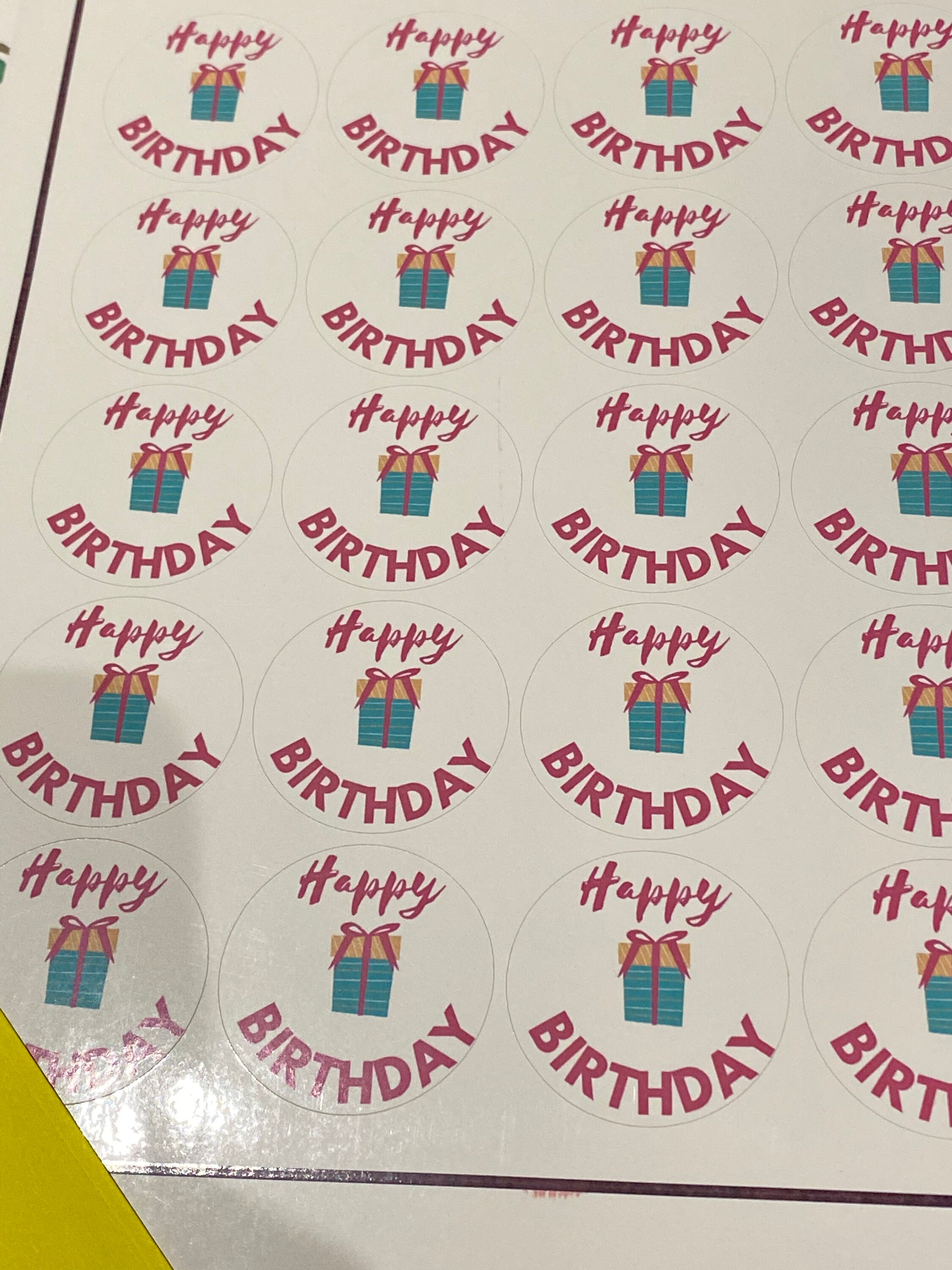 40 Happy Birthday Stickers/ Envelope Seals/ present stickers Etsy