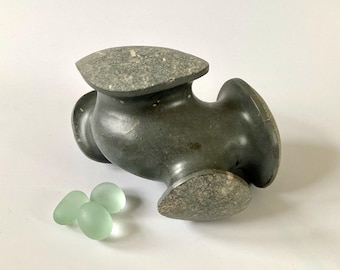 stone sculpture, pebble art, sculpture, contemporary art, decorative object, art piece