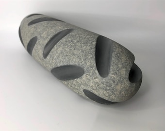 stone sculpture, pebble art, sculpture, contemporary art, decorative object, art piece