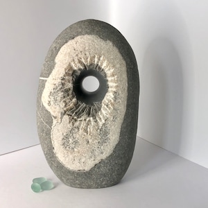 stone sculpture, pebble art, sculpture, contemporary art, decorative object, art piece