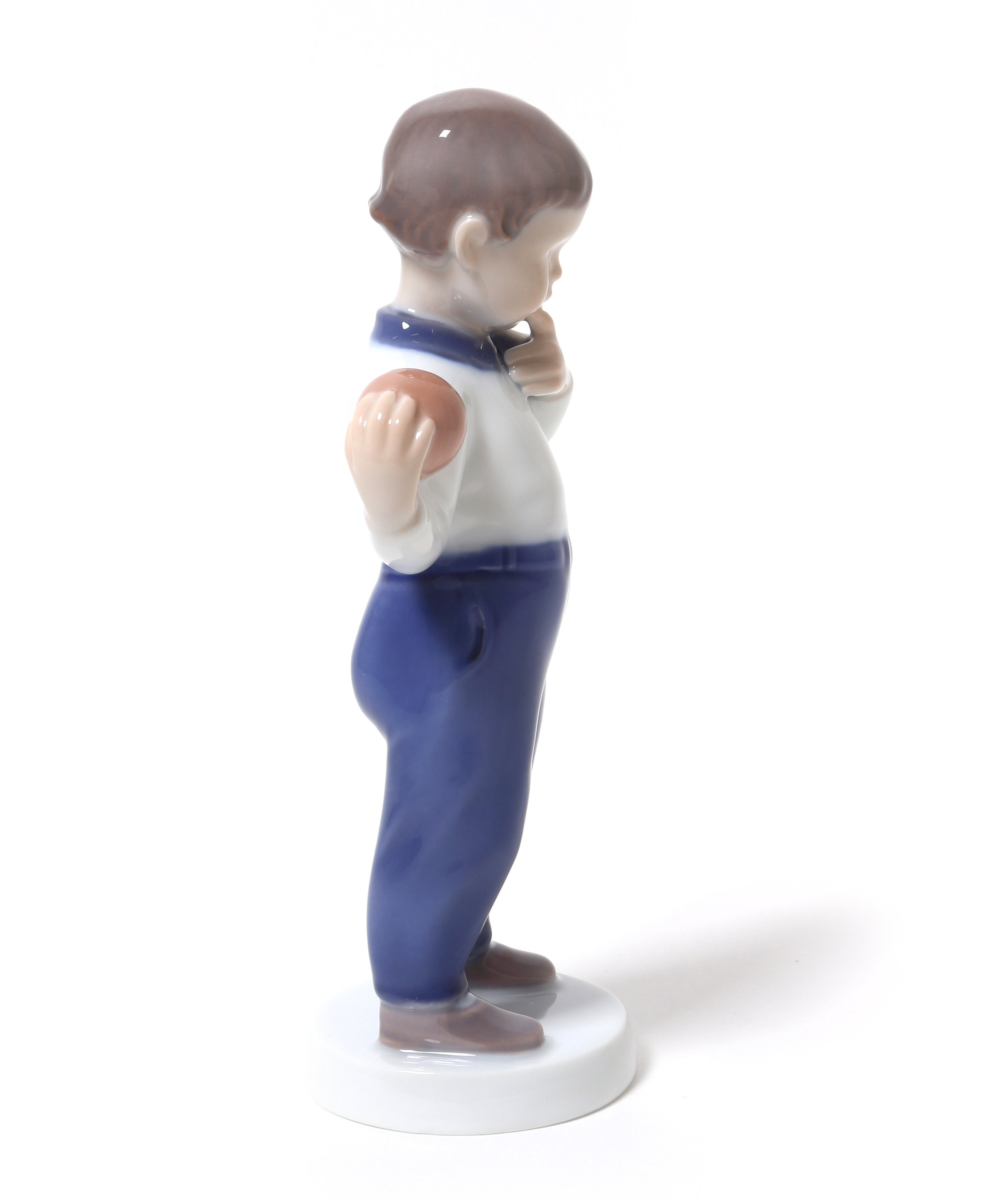 Porcelain figurine Boy with ball . Denmark Bing & Grondahl Etsy