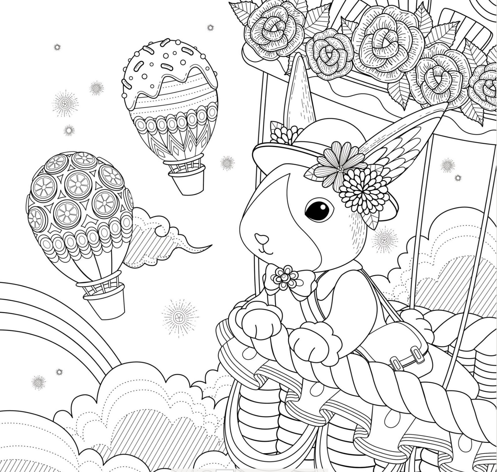 Download Wonderful Animals Coloring Book for Adults | Etsy