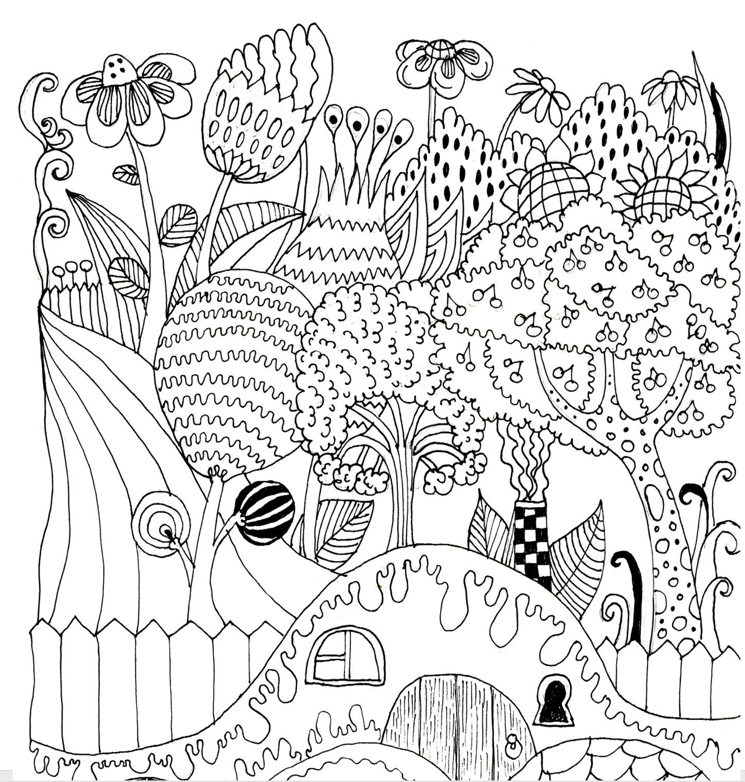 DDI 2345912 Nature - Adult Coloring Book and Colored Pencil Relax