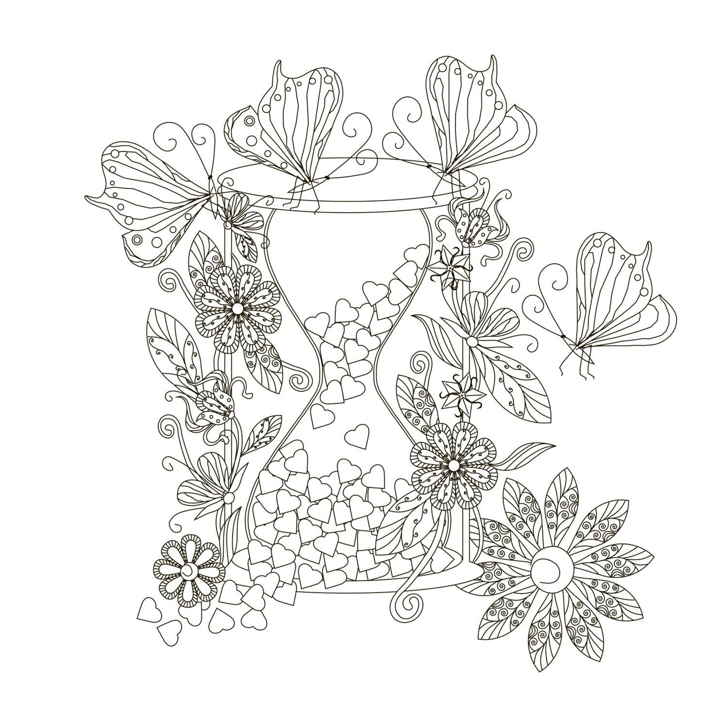 Fabulous Flowers Coloring Book for Adults | Etsy