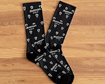 Cadeau pour homme - Chaussettes personnalisées pour Bestman, chaussettes de mariage Bestman, cadeau de mariage personnalisé pour homme d'honneur