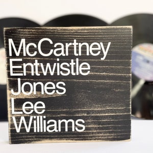 Personalized Bass Player Sign: Rustic Music Studio Decor