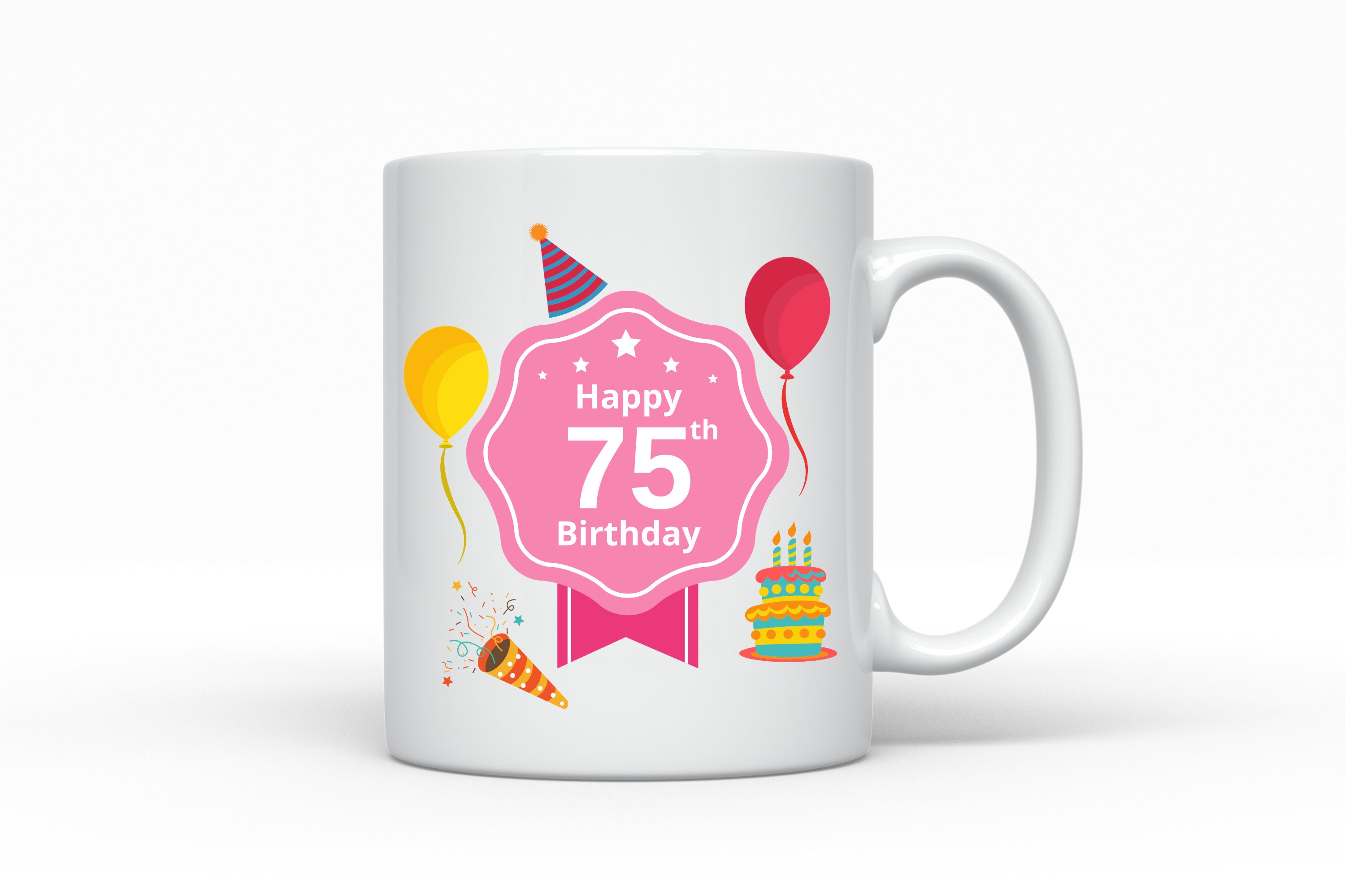 75th Birthday Mug 75th birthday gift for Her Women Vintage