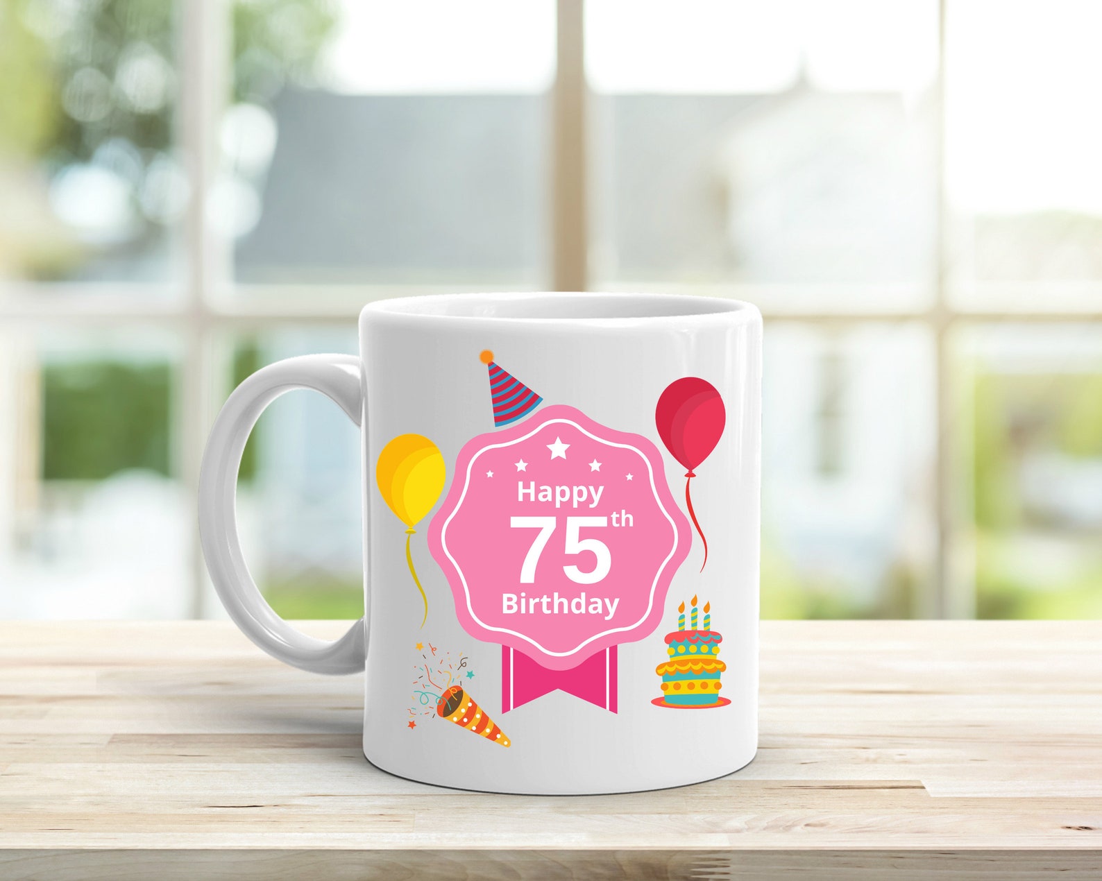 75th Birthday Mug 75th birthday gift for Her Women Vintage