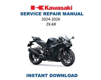 Kawasaki Ninja ZX-6R Service Manual | ZX6R | 2024-2026 Motorcycle