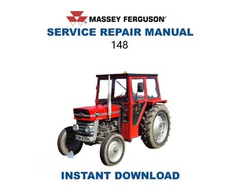 Massey Ferguson 148 Tractor Service Manual | Repair Guide | Instant Digital Download | PDF