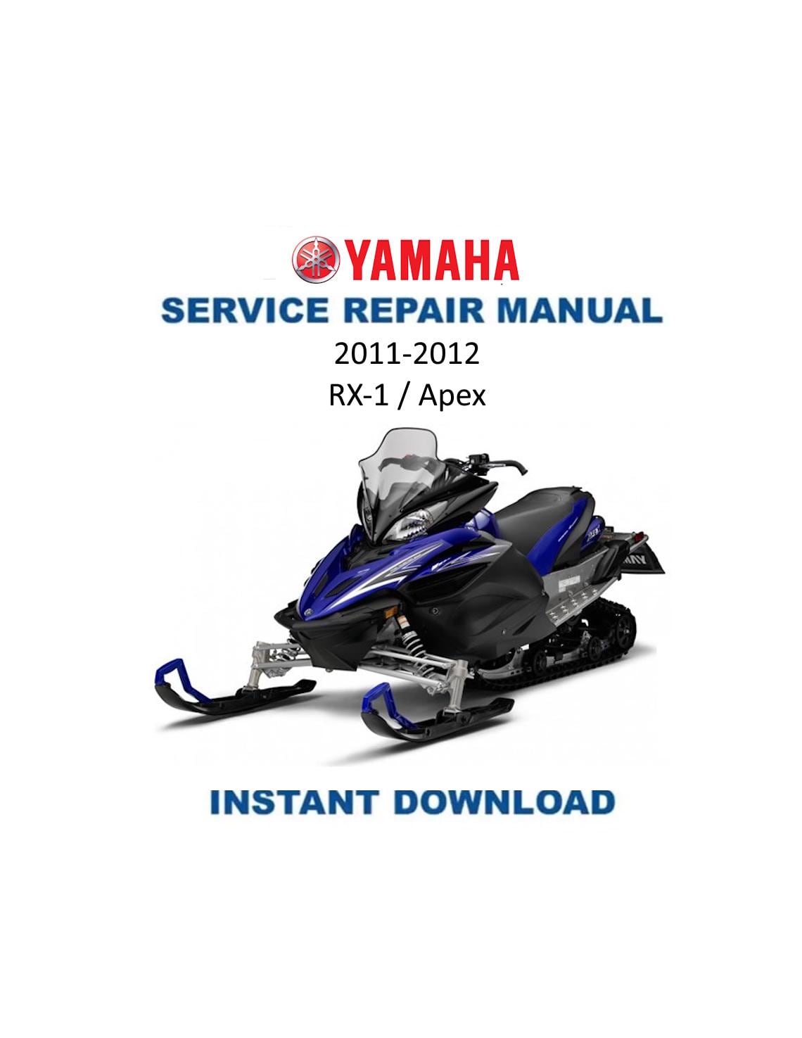 2011-2012 Yamaha RX1 Service Manual | RX-1 Apex Snowmobile Repair