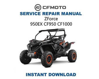 CFMOTO ZFORCE 950 1000 EX Sport Service Repair Manual | 2018-2024 | Instant Digital Download | Repair Pdf