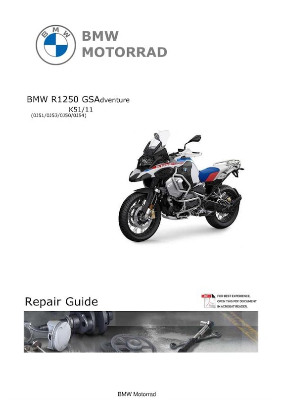 BMW R1250 GS Adventure K51 Service Manual | 2019-2024 Motorcycle