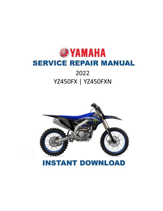 Yamaha YZ450FXN Service Manual | 2022-2025 Motorcycle Repair Guide