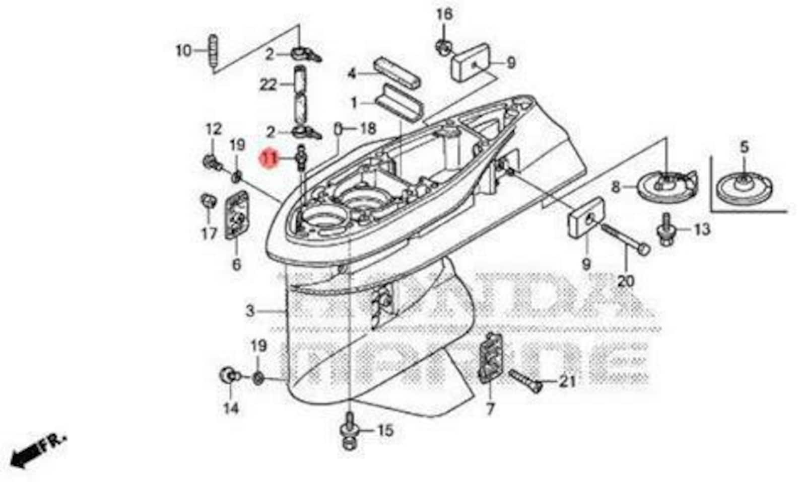 Маховик honda bf20