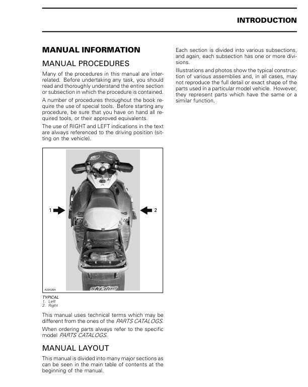 2012-2017 Skidoo REV XP 600 800 Service Manual | Ski-doo MXZ