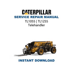 Manual de servicio Caterpillar TL 1055 1255 / Guía de reparación 2014-2017 / Descarga digital instantánea / PDF