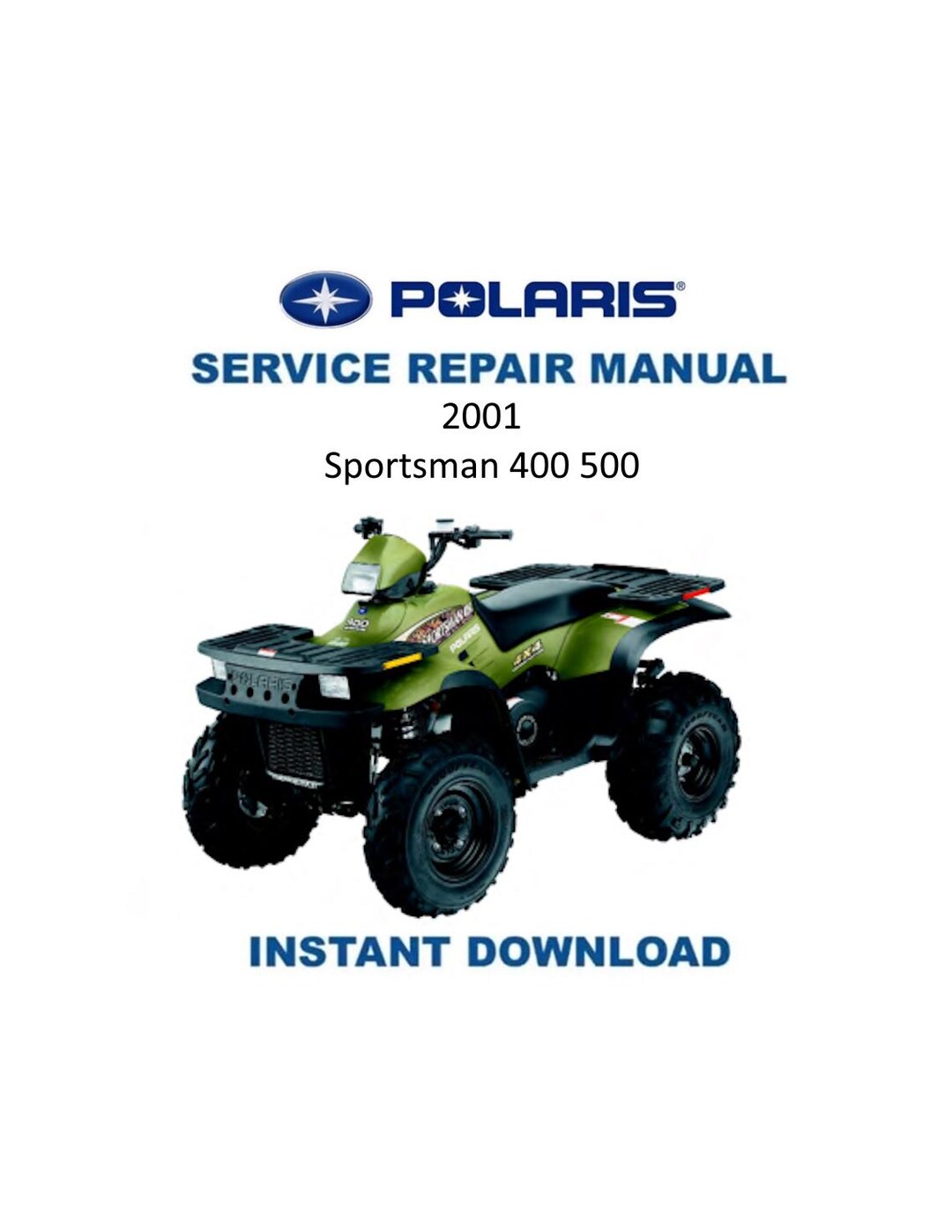 Polaris Sportsman 400 500 Service Manual | 2001-2005 ATV Repair Guide ...