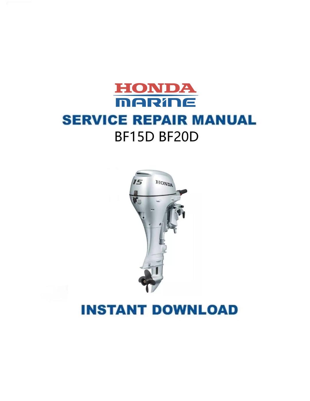 Honda BF15D BF20D サービスマニュアル | 船外機修理ガイド