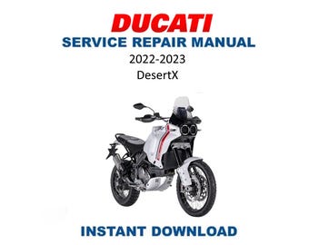 Ducati Desert X Service Manual | 2022-2023 Motorcycle Repair Guide | Instant Digital Download | PDF
